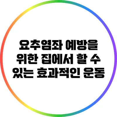 요추염좌 예방을 위한 집에서 할 수 있는 효과적인 운동